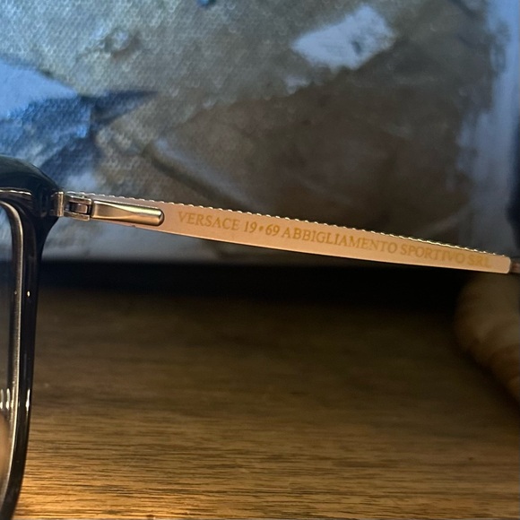Black Versace Women's Glasses - Black Frame & Gunmetal Silver - Picture 5 of 13